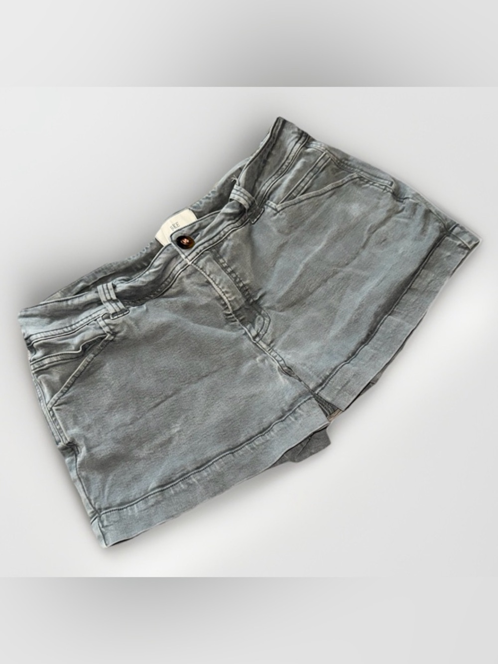 BKE Peyton Stretch  Shorts Midrise Gunmetal Gray 2.5” Inseam Size 30